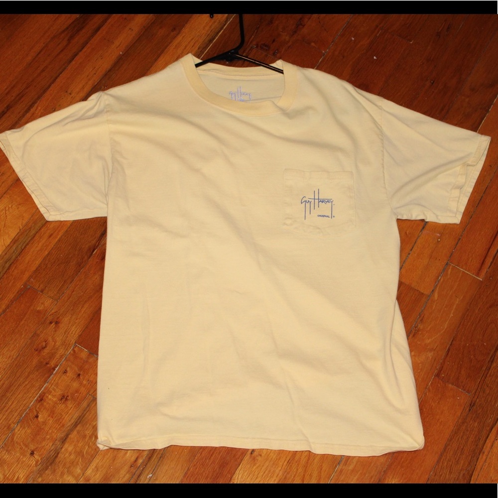 Yellow Marlin Graphic Guy Harvey T-shirt Sz Medium